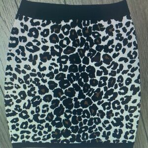 Leopard Print Women's Skirt